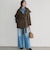 ショールカラーベルト付きウールコート