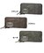 DEVICE MAD ミリタリー ラウンド ファスナー 長財布 メタル 型押し プレート ウォレット