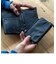 DEVICE デバイス Work ミリタリー 本革 レザー 型押し 二つ折り 財布 コンパクト ウォレット 取り外し可能 カードケース付き