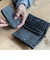 DEVICE デバイス Work ミリタリー 本革 レザー 型押し 二つ折り 財布 コンパクト ウォレット 取り外し可能 カードケース付き