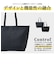 Control シンプル 合皮 ビジネス センター 刺繍 デザイン トートバッグ