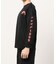 袖プリント ロンT 長袖 クルーネック ロングスリーブ プリントT Tシャツ