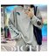 袖プリント ロンT 長袖 クルーネック ロングスリーブ プリントT Tシャツ