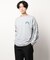袖プリント ロンT 長袖 クルーネック ロングスリーブ プリントT Tシャツ
