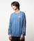 袖プリント ロンT 長袖 クルーネック ロングスリーブ プリントT Tシャツ
