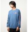 袖プリント ロンT 長袖 クルーネック ロングスリーブ プリントT Tシャツ