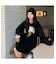オーバーサイズ プルオーバー カレッジロゴ スウェット トレーナー