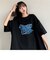 韓国風 フロントロゴTシャツ
