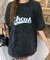 ビッグシルエット ジャンキープリント ピグメント 半袖 Tシャツ 古着風 フライドポテト カレッジロゴ