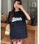 ビッグシルエット ジャンキープリント ピグメント 半袖 Tシャツ 古着風 フライドポテト カレッジロゴ