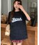 ビッグシルエット ジャンキープリント ピグメント 半袖 Tシャツ 古着風 フライドポテト カレッジロゴ