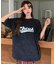 ビッグシルエット ジャンキープリント ピグメント 半袖 Tシャツ 古着風 フライドポテト カレッジロゴ