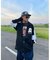 ビッグシルエット ジャンキープリント ピグメント 半袖 Tシャツ 古着風 フライドポテト カレッジロゴ