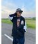 ビッグシルエット ジャンキープリント ピグメント 半袖 Tシャツ 古着風 フライドポテト カレッジロゴ