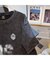 ビッグシルエット ジャンキープリント ピグメント 半袖 Tシャツ 古着風 フライドポテト カレッジロゴ