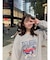 DEVICE×佐藤かれん ルーズグラフィックプリント スウェット