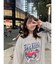 DEVICE×佐藤かれん ルーズグラフィックプリント スウェット