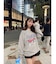 DEVICE×佐藤かれん ルーズグラフィックプリント スウェット