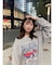 DEVICE×佐藤かれん ルーズグラフィックプリント スウェット