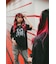 タイガー スカル 髑髏 プリントダメージ加工 韓国 古着風 ピグメント Tシャツ 半袖