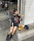 タイガー スカル 髑髏 プリントダメージ加工 韓国 古着風 ピグメント Tシャツ 半袖