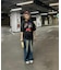 タイガー スカル 髑髏 プリントダメージ加工 韓国 古着風 ピグメント Tシャツ 半袖