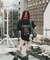 ナンバリング 古着風 バックデザイン プリント ロゴ Y2K ストリート ルーズ Tシャツ