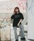 ナンバリング 古着風 バックデザイン プリント ロゴ Y2K ストリート ルーズ Tシャツ