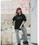ナンバリング 古着風 バックデザイン プリント ロゴ Y2K ストリート ルーズ Tシャツ