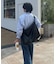 DEVICE ルーズ マンメイドレザー ショルダーバッグ