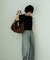 シャロウ フラップ ショルダーバッグ shallow flap shoulder bag