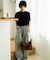 シャロウ フラップ ショルダーバッグ shallow flap shoulder bag