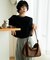シャロウ フラップ ショルダーバッグ shallow flap shoulder bag