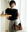シャロウ フラップ ショルダーバッグ shallow flap shoulder bag