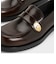 メタリックアバックル ストラップローファー 
