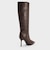 ポインテッドトゥ シルエットヒールロングブーツ