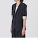 ウォッシャブルサッカーハーフスリーブジャケット