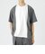 ストライプブロッキングTシャツ