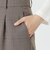 グレンチェック ワイドストレートパンツ