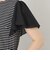 ボーダーカットソーコンビ ワンピース