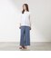 【接触冷感･UV対策】Blousey ジャカード切替 プルオーバー