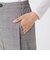 【ウォッシャブル】グレンチェックパンツ