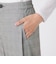 【ウォッシャブル】グレンチェックパンツ