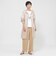 【カタログ掲載品】【ウォッシャブル】コットン麻ブレンドストレッチワイドストレートパンツ