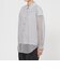 【カタログ掲載品】【ウォッシャブル】シアーコンビストライプロングシャツ