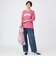 【カタログ掲載品】【マシンウォッシャブル】パンチングデニムコンビタックバレルパンツ