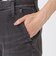 【カタログ掲載】【マシンウォッシャブル】ブラックデニムセミフレアパンツ