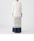【カタログ掲載・ウォッシャブル】パターンボーダーロングニットジレ