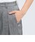 リネンブレンド テーパードパンツ