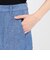 リネンコットンデニム ワイドパンツ
